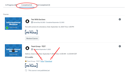 Find Your Certificate View