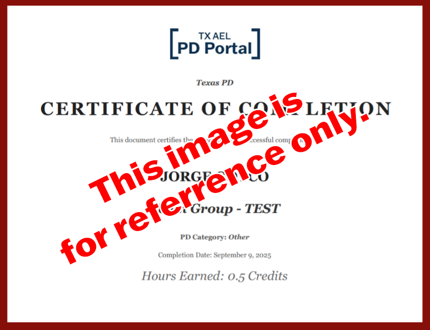 Certificate Example