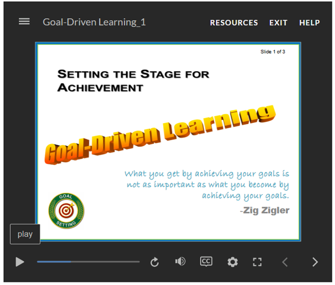 Interactive Course View